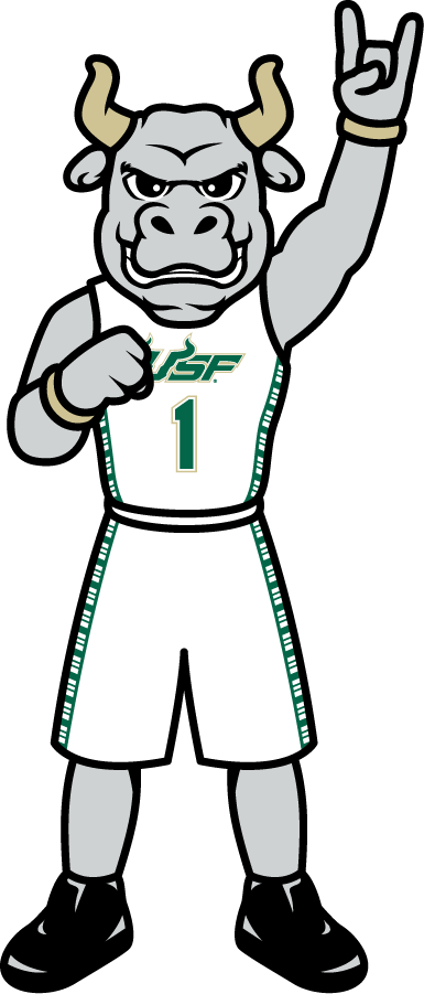 South Florida Bulls 2022-Pres Mascot Logo v4 diy iron on heat transfer